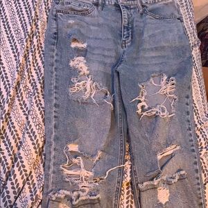 high rise mom jeans